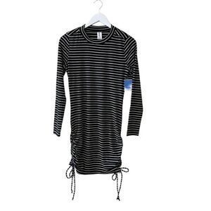 Nordstrom ABOUND Raincheck Ruched Side Dress Bodycon Mini Dress Black M